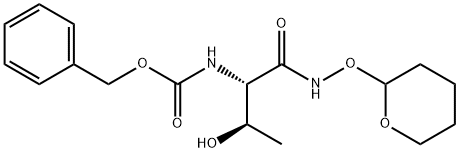 (2S,3R)-2-苄氧羰氨基-3-羟基-N-(四氢-2H-吡喃-2-基)氧基丁酰胺, 1820598-87-5, 结构式