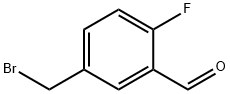 5-(ブロモメチル)-2-フルオロベンズアルデヒド 化学構造式