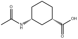 (1S,3R)-3-acetamidocyclohexane-1-carboxylicacid 化学構造式