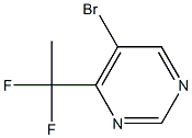 5-Bromo-4-(1,1-difluoro-ethyl)-pyrimidine Struktur