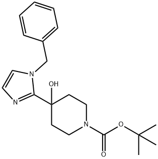 Tert-Butyl 4-(1-Benzyl-1H-Imidazol-2-Yl)-4-Hydroxypiperidine-1-Carboxylate Structure