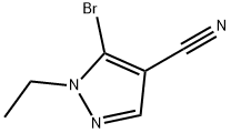 5-Bromo-1-ethyl-1H-pyrazole-4-carbonitrile Struktur