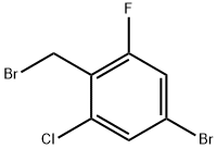 2-氟-4-溴-6-氯溴苄 结构式