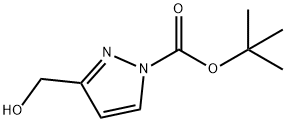 3-(hydroxymethyl)-1H-pyrazole-1-carboxylic acid 1,1-dimethylethyl ester Structure