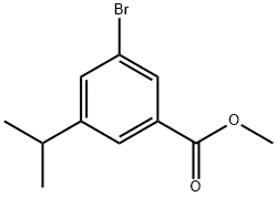 3-溴-5-异丙基苯甲酸甲酯,1824056-61-2,结构式