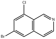 6-bromo-8-chloroisoquinoline Structure