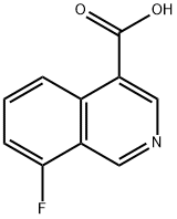 8-fluoroisoquinoline-4-carboxylic acid 化学構造式