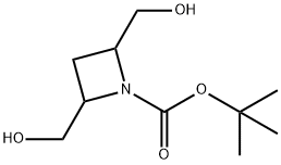 tert-butyl 2,4-bis(hydroxymethyl)azetidine-1-carboxylate Struktur