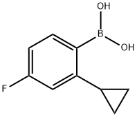 (2-环丙基-4-氟苯基)硼酸, 1824647-97-3, 结构式