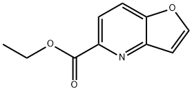 呋喃并[3,2-B]吡啶-5-羧酸乙酯 结构式