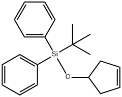(tert-butyl)(cyclopent-3-enyloxy)diphenylsilane Structure