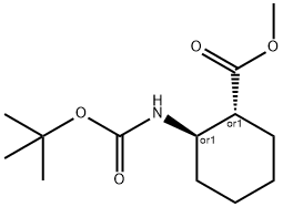 Methyl trans-2-(Boc-amino)cyclohexanecarboxylate Struktur