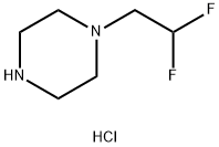 1-(2,2-二氟乙基)哌嗪盐酸盐 结构式