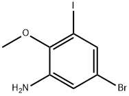 5-Bromo-3-iodo-2-methoxyaniline Structure