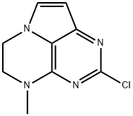 2-chloro-4-methyl-5,6-dihydro-4H-pyrrolo[3,2,1-de]pteridine,184584-58-5,结构式