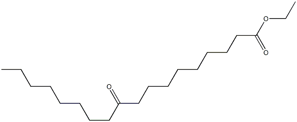 Octadecanoic acid, 10-oxo-, ethyl ester Structure