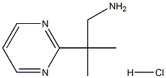 2-methyl-2-(pyrimidin-2-yl)propan-1-amine hydrochloride Struktur