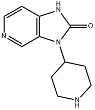 1,3-二氢-3-(4-哌啶基)-2H-咪唑并[4,5-C]吡啶-2-酮,185058-79-1,结构式