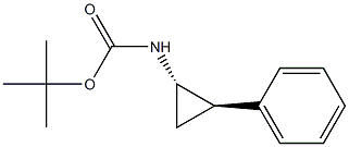 tert-butyl ((1S,2R)-2-phenylcyclopropyl)carbamate, 185256-49-9, 结构式