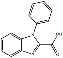 1-苯基-1H-苯并[D]咪唑-2-羧酸 结构式