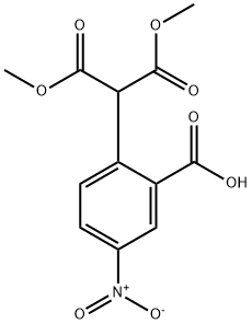 dimethyl 2-(2-carboxy-4-nitrophenyl)malonate Structure