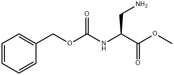 methyl 3-amino-2-(benzyloxycarbonyl)propanoate 化学構造式