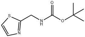 Carbamic acid, (2-thiazolylmethyl)-, 1,1-dimethylethyl ester Struktur