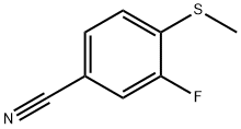 3-Fluoro-4-(methylsulfanyl)benzonitrile Structure