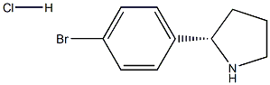 (2S)-2-(4-BROMOPHENYL)PYRROLIDINE HCl Structure