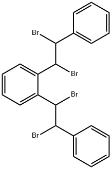 1,2-BIS(ALPHA,BETA-DIBROMOPHENETHYL)BENZENE Structure