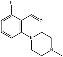 2-fluoro-6-(4-methyl-1-piperazinyl)Benzaldehyde Structure