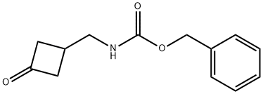 BENZYL N-[(3-OXOCYCLOBUTYL)METHYL]CARBAMATE 结构式