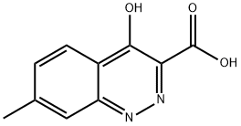 7-Methyl-4-oxo-1,4-dihydrocinnoline-3-carboxylic acid Struktur
