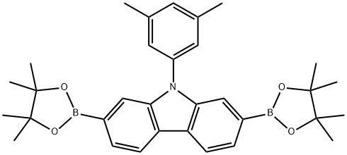 9-(3,5-Dimethylphenyl)-2,7-bis(4,4,5,5-tetramethyl-1,3,2-dioxaborolan-2-yl)-9H-carbazole|9-(3,5-二甲基苯基)咔唑-2,7-双片呐醇硼酸酯