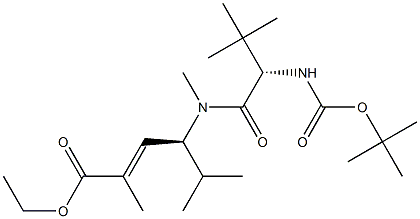 (S,E) - 4 - ((S)-2 - ((叔丁氧基羰基)氨基)-N,3,3-三甲基丁酰胺基)-2,187345-37-5,结构式