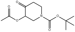 tert-butyl 3-acetoxy-4-oxopiperidine-1-carboxylate Structure