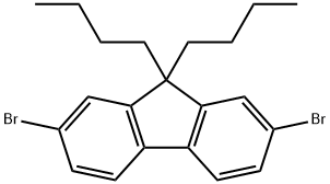 9H-Fluorene, 2,7-dibromo-9,9-dibutyl-
 Struktur