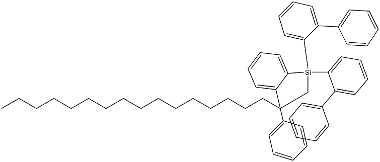 OCTADECYLTRIS(2-BIPHENYLYL)SILANE 结构式