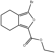 Ethyl 3-bromo-4,5,6,7-tetrahydroisobenzofuran-1-carboxylate Structure