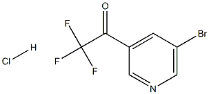 1-(5-ブロモピリジン-3-イル)-2,2,2-トリフルオロエタノン塩酸塩 化学構造式