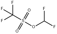三氟甲磺酸二氟甲酯, 1885-46-7, 结构式
