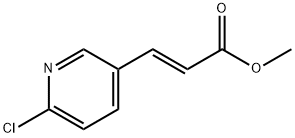 2-丙烯酸,3-(6-氯-3-吡啶基)-,甲基酯,188524-63-2,结构式