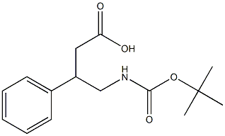 4-(tert-butoxycarbonylamino)-3-phenylbutanoic acid Structure