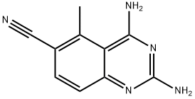 2,4-DIAMINO-5-METHYL-6-QUINAZOLINECARBONITRILE(WXG01570) Structure