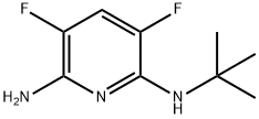 N2-(叔-丁基)-3,5-二氟吡啶-2,6-二胺,189281-24-1,结构式