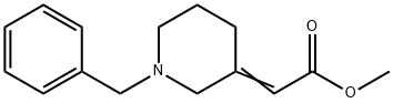 methyl 2-(1-benzylpiperidin-3-ylidene)acetate Struktur