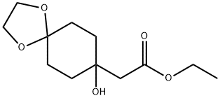 2-(8-羟基-1,4-二氧杂螺[4.5]癸烷-8-基)乙酸乙酯,189509-22-6,结构式