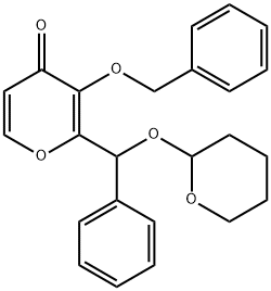 3-(benzyloxy)-2-(phenyl((tetrahydro-2H-pyran-2-yl)oxy)methyl)-4H-pyran-4-one(WXG00140)|3-(苄氧基)-2-(苯基((四氢-2H-吡喃-2-基)氧代)甲基)-4H-吡喃-4-酮