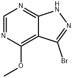 3-BROMO-4-METHOXY-1H-PYRAZOLO[3,4-D]PYRIMIDINE, 190430-36-5, 结构式