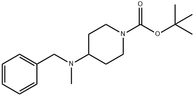 tert-butyl 4-(benzyl(methyl)amino)piperidine-1-carboxylate 化学構造式